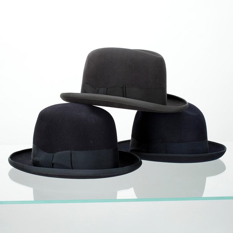 HATTAR, 3 st. BORSALINO och ASCOT.