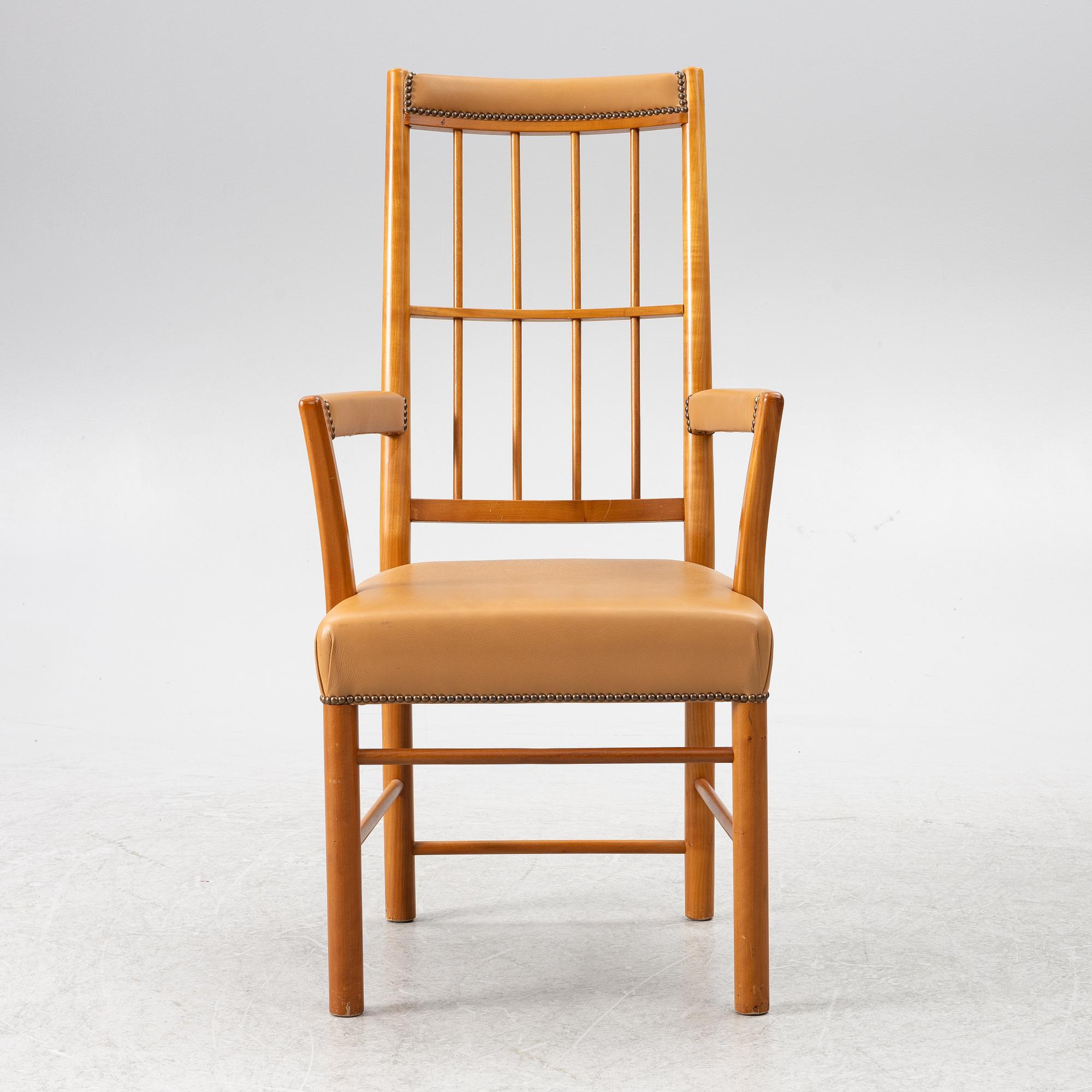 Josef Frank, Armchair, model 652, Svenskt Tenn, after 1985.
