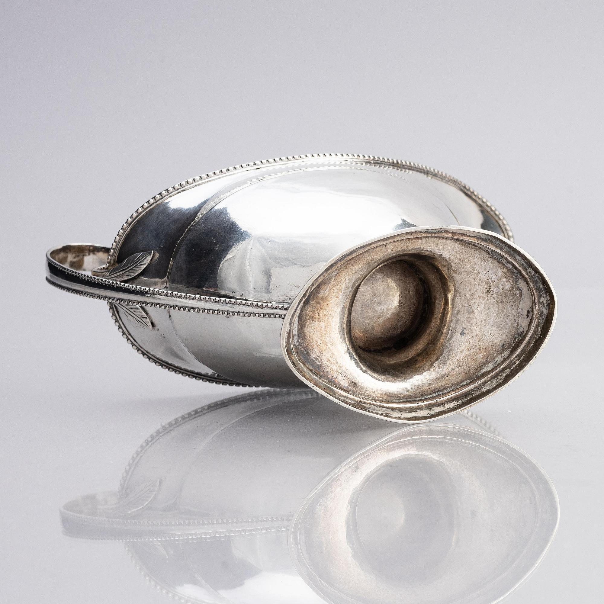 Nils Tornberg, såssnipa, silver, Linköping 1791. Gustaviansk.
