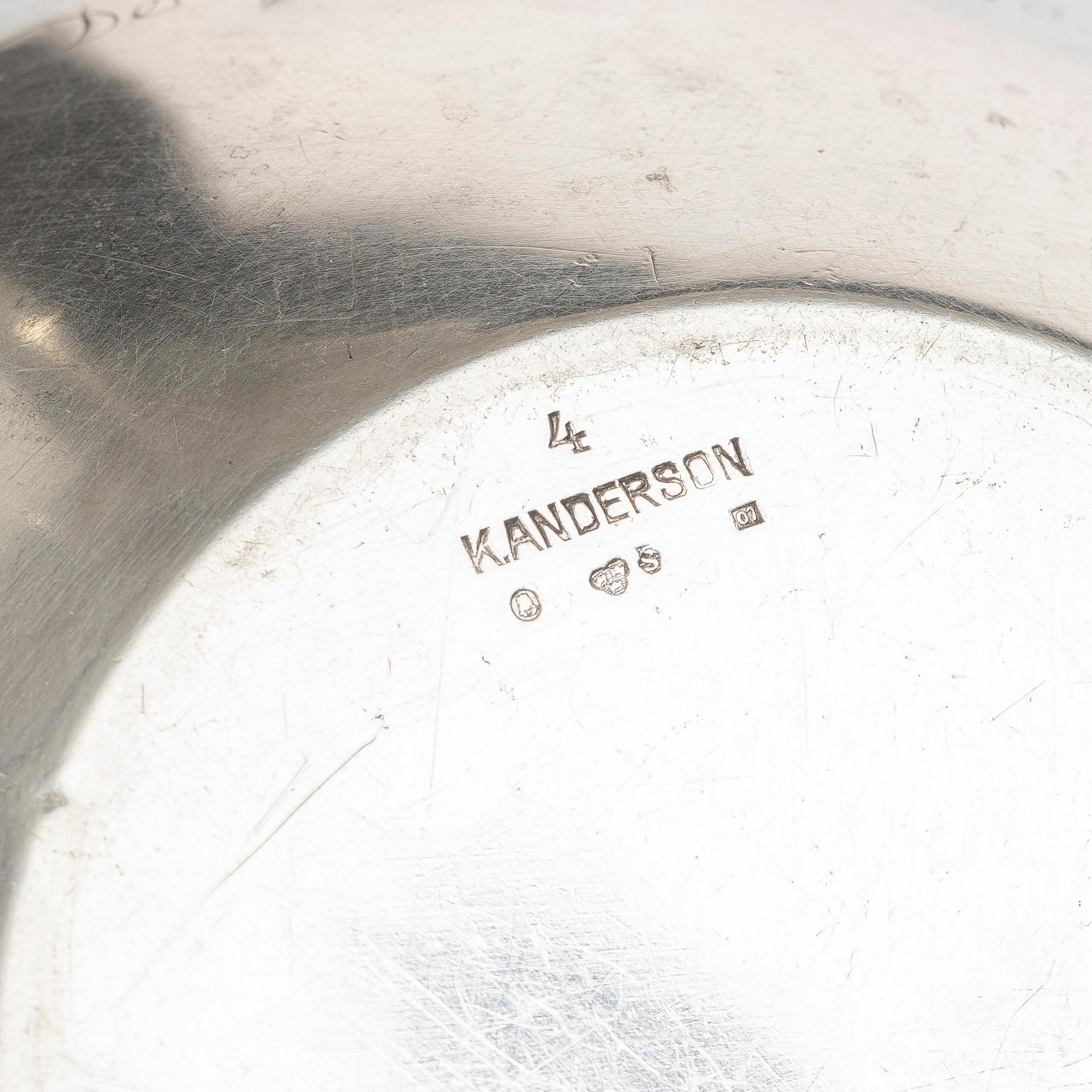 A silver bowl, K.andersson, Stockholm, 1918.