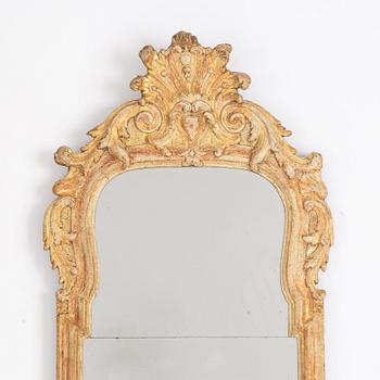 A rococo mirror, second half of the 18th century.