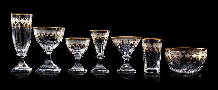 An extensive Kosta ´Junior´ glass service. (92 pieces).