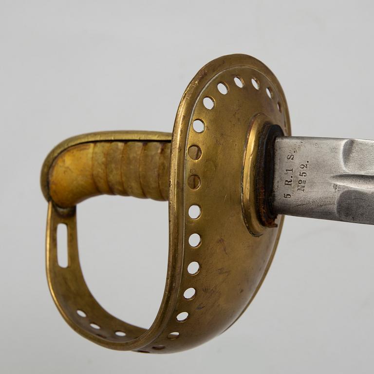 A Swedish sabre 1893 pattern with scabbard.