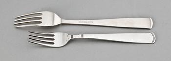 BESTICK, 72 delar, silver. Modell Rosenholm. GAB, olika år 1900-talets andra hälft.