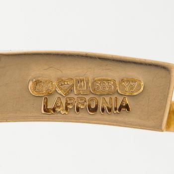 Björn Weckström, kaulakoru, "Tunturi", 14K kultaa. Lapponia 1976.