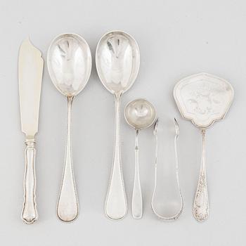 Six pieces of silver, Germany. Sweden & Norway, 19th and 20th century.