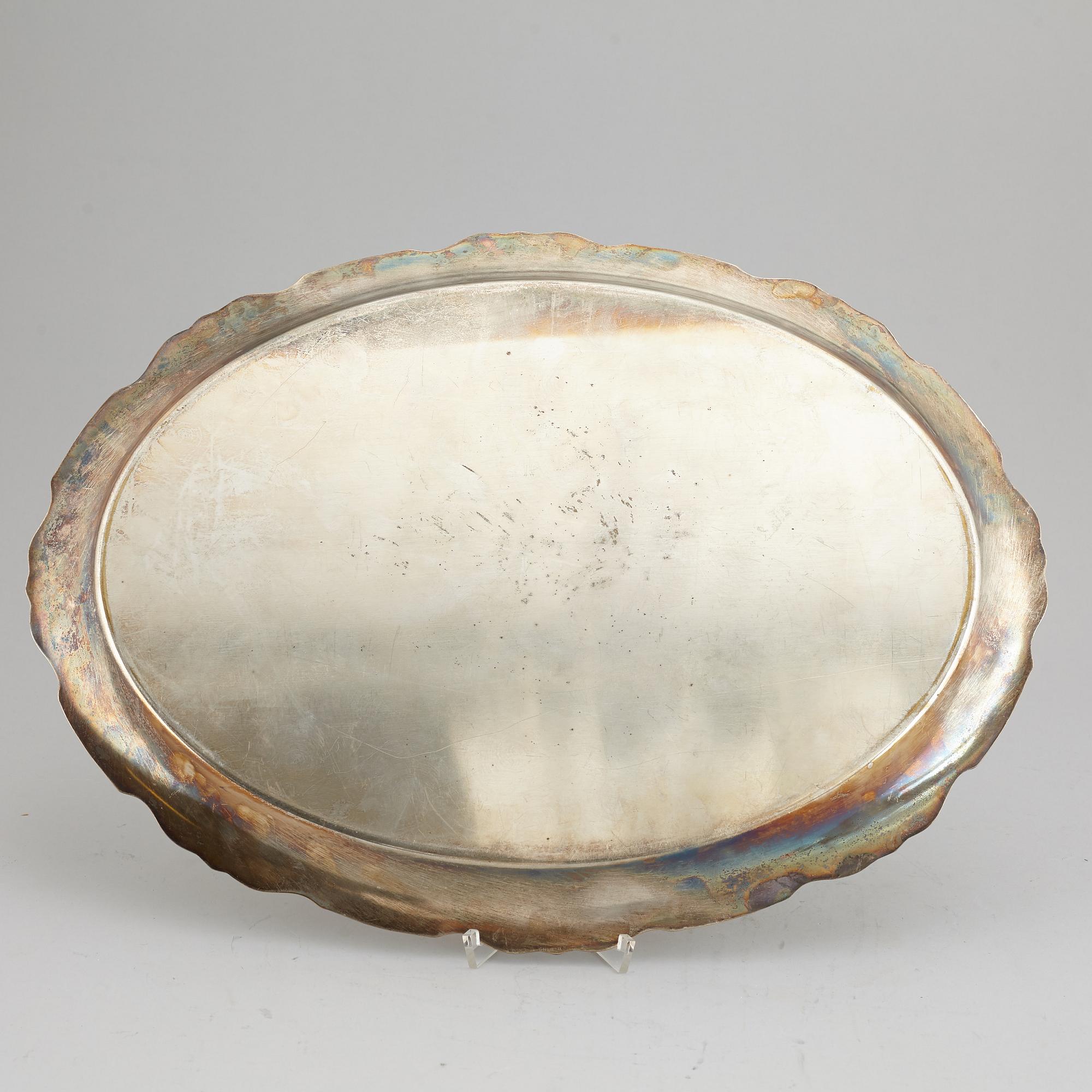 A silver plated hood, 20th Century.
