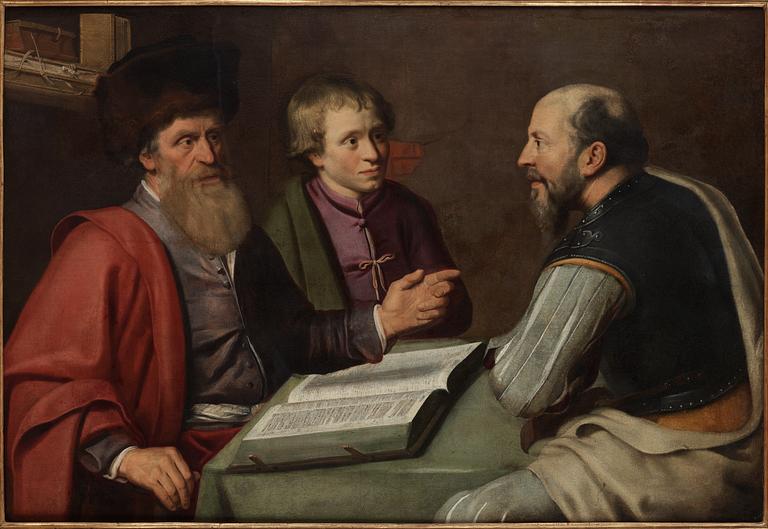 Lambert Jacobsz Hans krets, Interiör med tre män.
