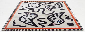 Ulrica Hydman-Vallien, rug "Birdie Blue", numbered 92/100. Approx. 235 x 175 cm.