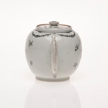 TEKANNA, porslin, Kina 1700-tal.