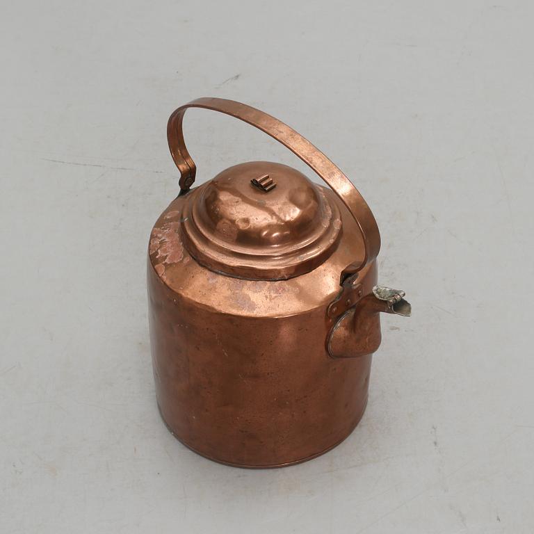 KAFFEPANNA, koppar, 1800-tal.