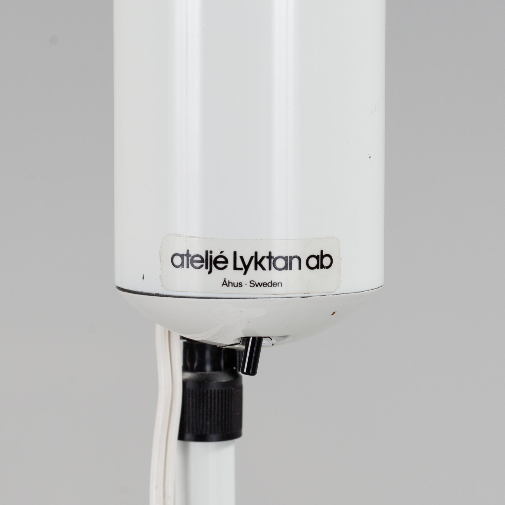 A 'Scarabé' floor lamp by Stig Ahlström, Clas Kock and Lars Bylund, Ateljé Lyktan, Sweden.