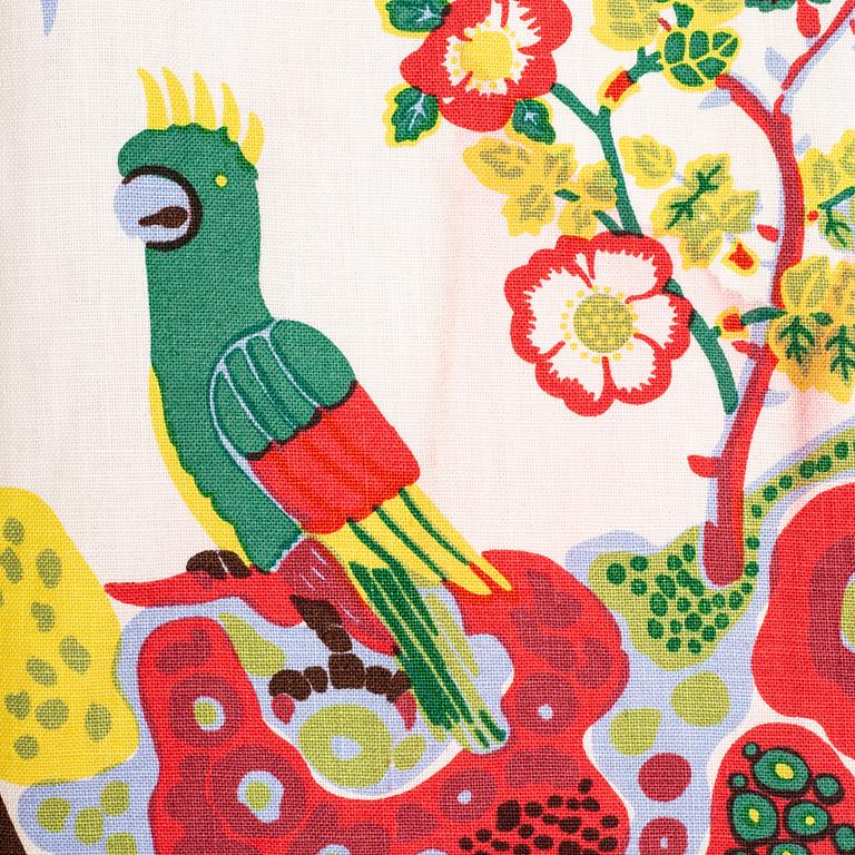 Josef Frank, gardiner, ett par, "Himalaya", Svenskt Tenn, tyg formgivet 1950.