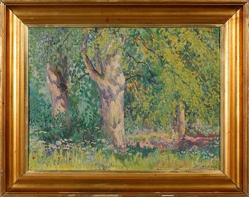 WILFRED GABRIEL DE GLEHN, tillskriven, olja på pannå, signerad och daterad 1926 à tergo.