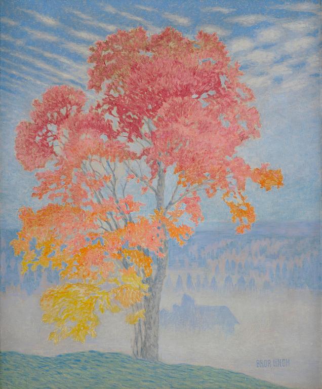 Bror Lindh, Autumn trees.