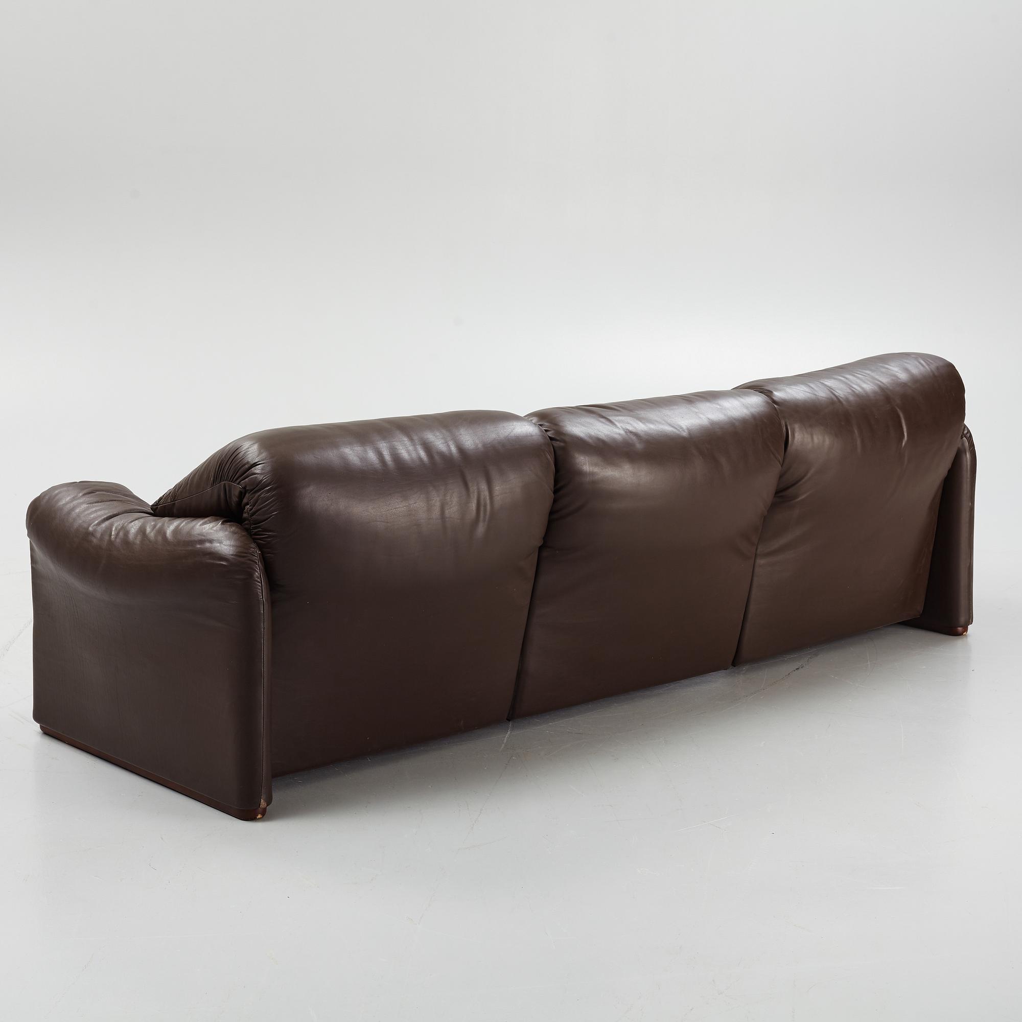 Vico Magistretti, soffa, "Maralunga" Cassina, Italien 1900.talets senare del.