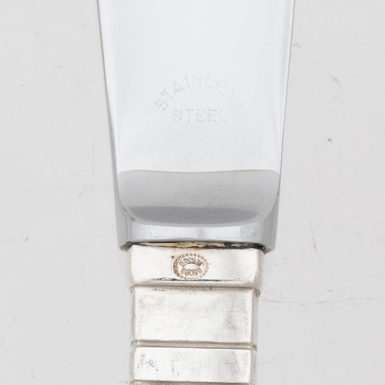 Georg Jensen, bestickservis, 24 delar, sterlingsilver, modell "Antik/Continental", Köpenhamn, Danmark efter 1945.