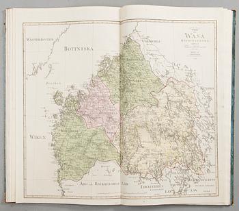 AN ATLAS AND TWO BOOKLETS, S.G.Hermelin "Geograpiske Chartor öfver Sverige", Stockholm 1797.