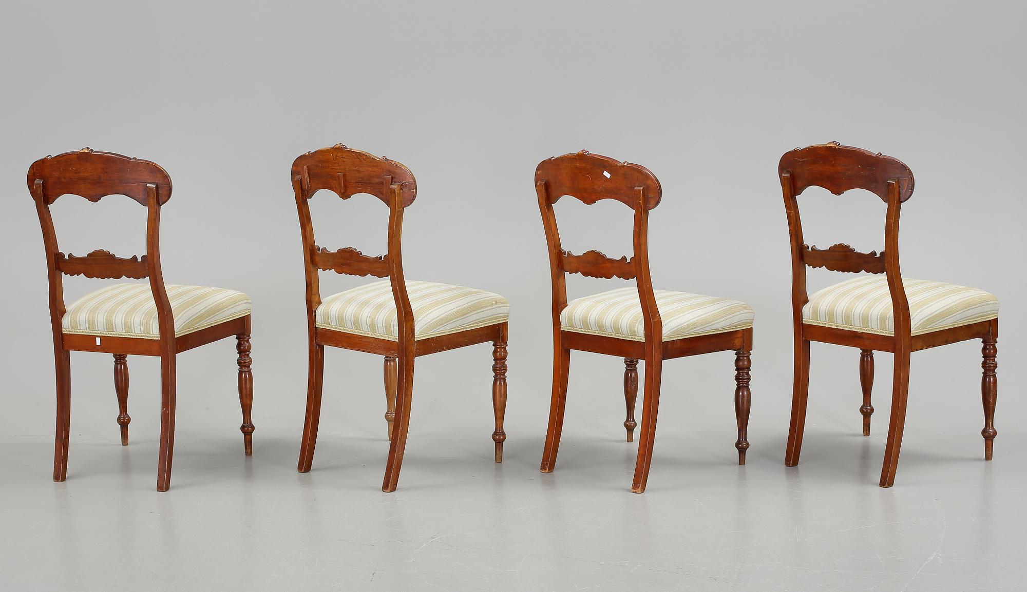 STOLAR, 4 st, Karl Johan, 1800-talets första hälft.