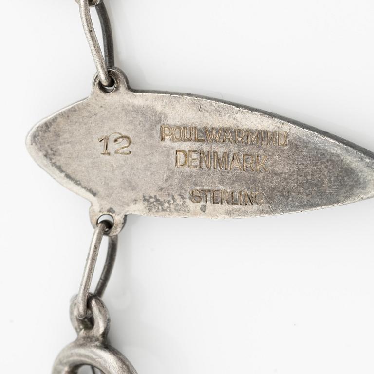Poul Warmind, collier, silver och emalj. Danmark.