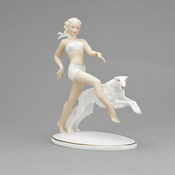 FIGURIN, porslin, Art déco, 1920/30.