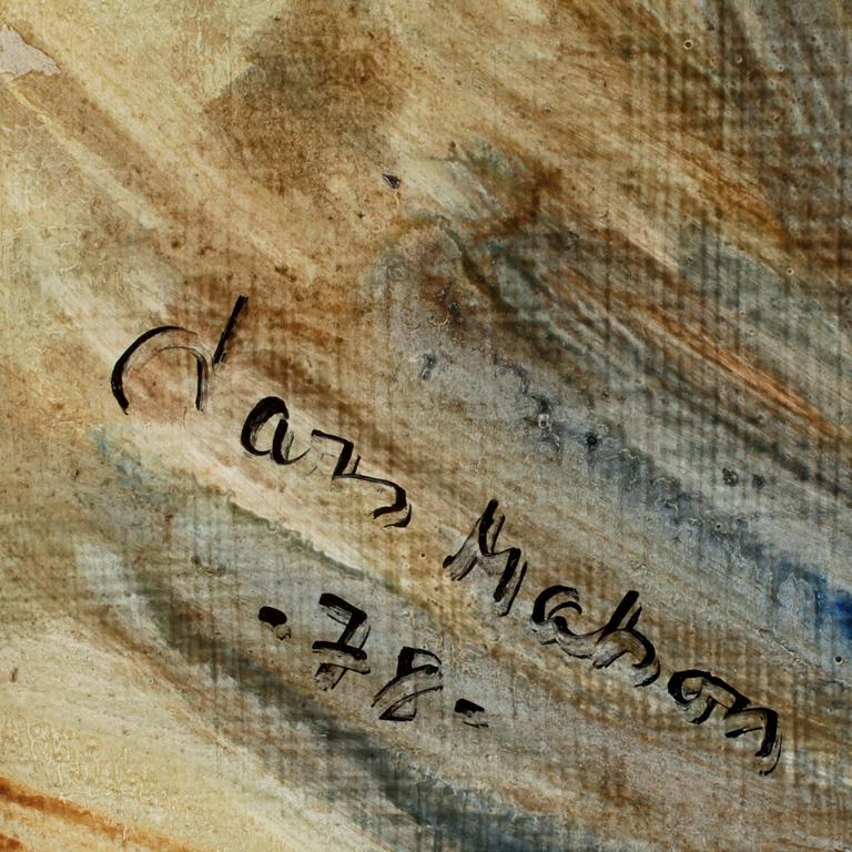 LARS MATSON, olja på pannå, sign o dat -78-.