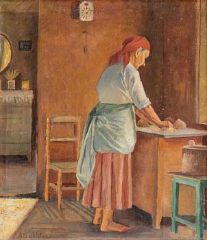 92. Anna Sahlsten, WOMAN BAKING.