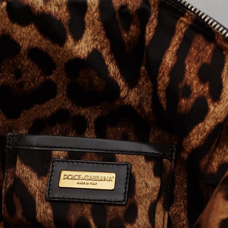 DOLCE & GABBANA, a black leather bag.