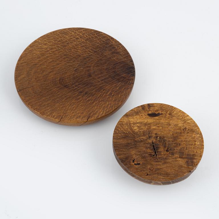 Magnus Ek, a set of six red oak serving plates for Oaxen Krog.