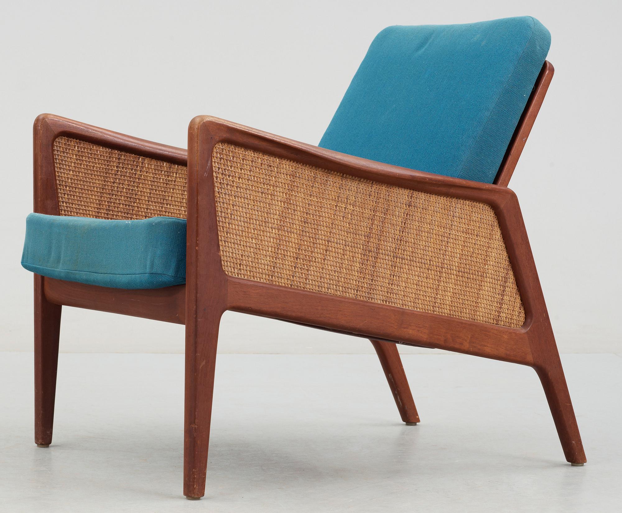 A Peter Hvidt Orla Molgaard FD 151 easy chair France Daverkosen Denmark. Bukowskis