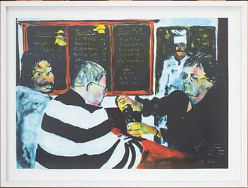 PETER DAHL, färglitografi, signerad och numrerad 355/375.