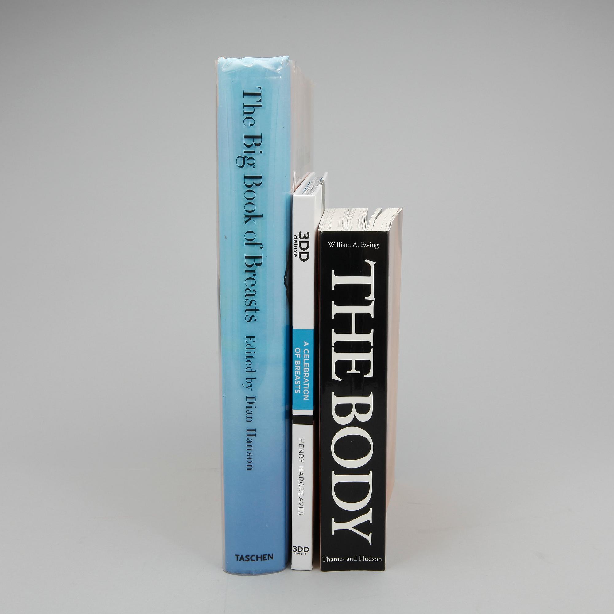 PARTI FOTOLITTERATUR, 3 st, bland annat "The Big Book of Breasts", Dian Hanson, 2006.