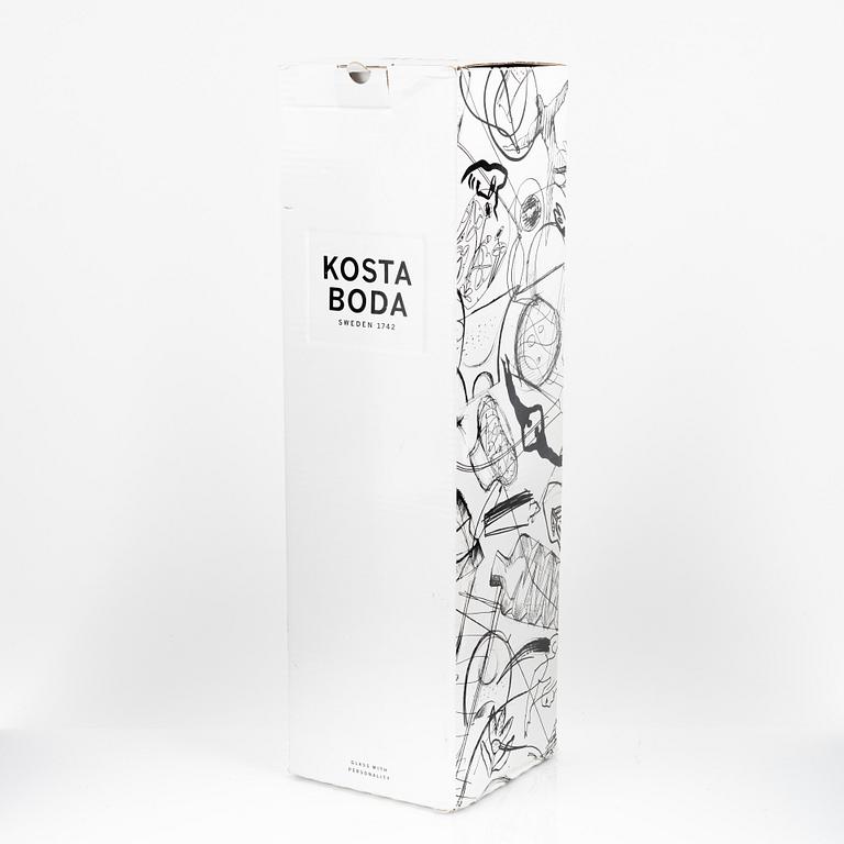 Ludvig Löfgren, vase, "Atomic Orchid", Kosta Boda.