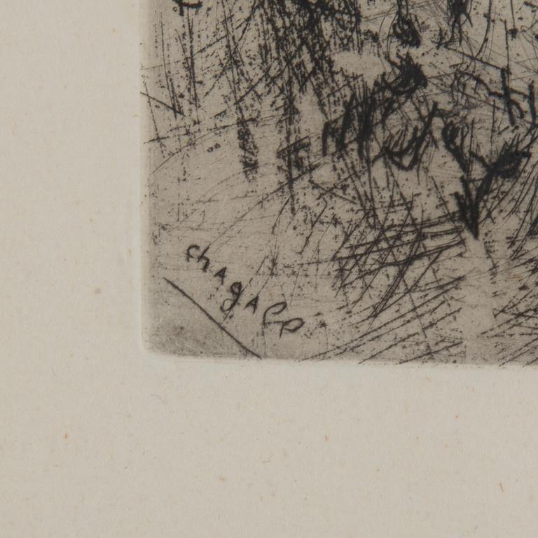 MARC CHAGALL, etching, signed in the plate.