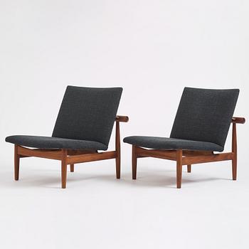 Finn Juhl, a pair of armchairs, "Japan", House of Finn Juhl, Denmark, 21st century.