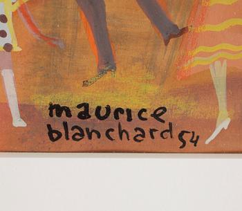 MAURICE BLANCHARD, gouache, signerad och daterad 54.