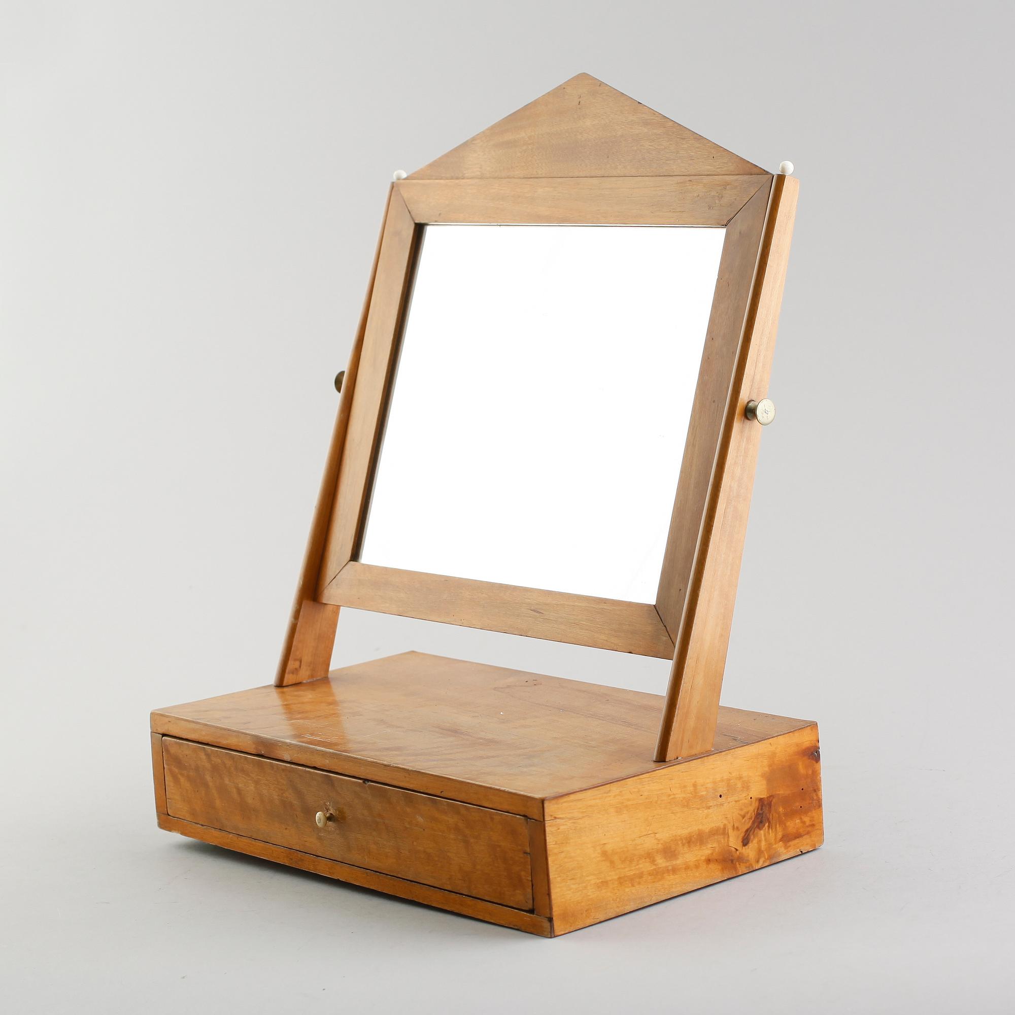 TOALETTSPEGEL, björk, 1800-talets första hälft.