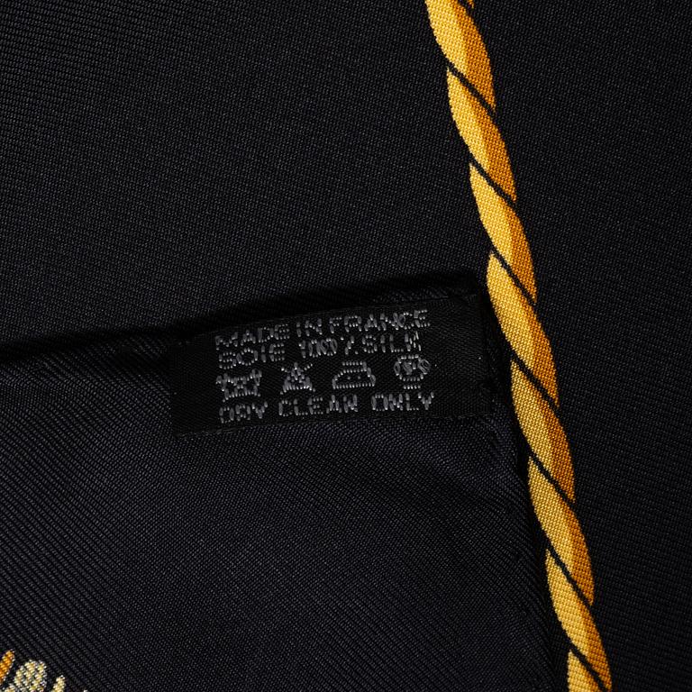 Hermès, scarf, "Vue du Carosse de la Galère La Réale".
