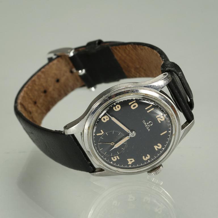 ARMBANDSUR, Omega, ca 1940-tal. "Suverän". Totalvikt ca 43,7 g.