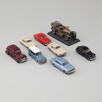A collection of toy cars of 8 pcs, England. 20th century.
