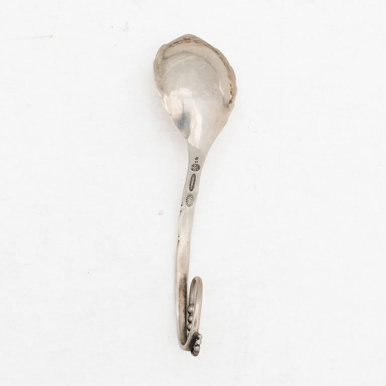 Georg Jensen, a 830/1000 silver serving spoon, Copenhagen, Denmark 1919-1927.