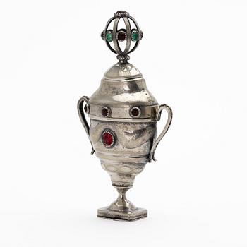 Scent box, silver, Denmark, 17th/18th century.