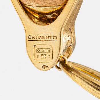 Chimento, "Accordi", an 18K gold necklace and bracelet with a diamond ca. 0.07 ct. Vicenzia, Italy.