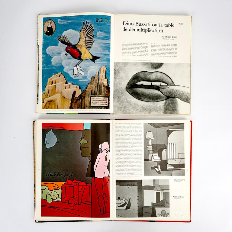Books/Magazines 7 volumes "XXe Siécle" 1960s/70s.