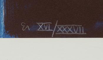 Peter Dahl, lithograph in colours, signed and numbered EA XVI/XXXVII.