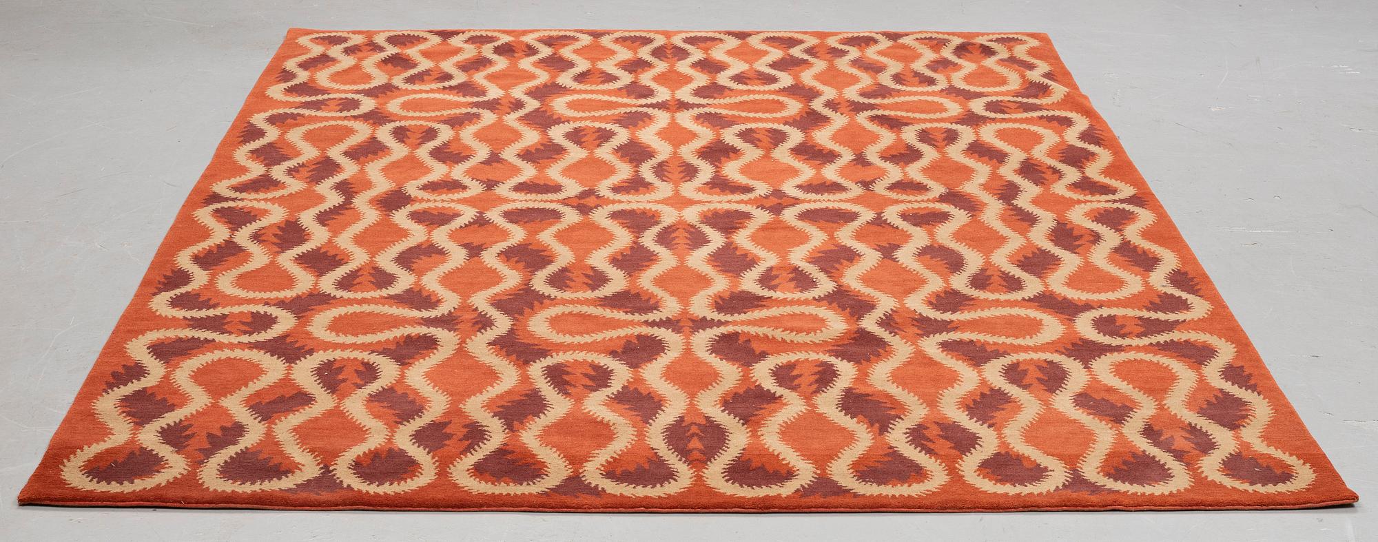 MATTO, "Squiggle Orange", Vivienne Westwood för  The Rug Company, ca 275 x 187 cm.