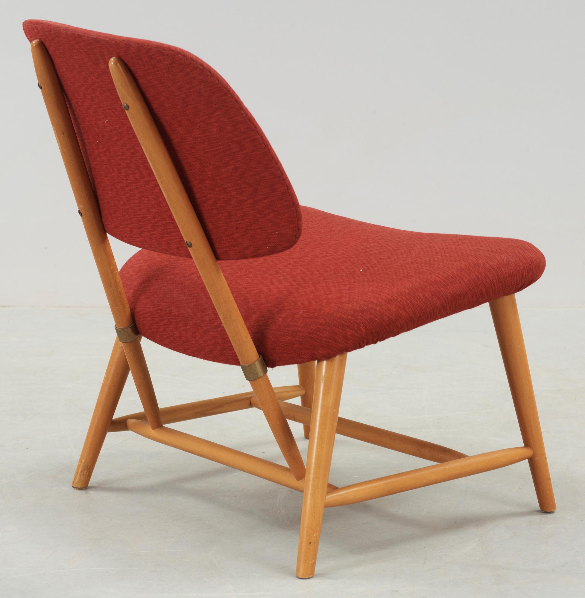STOL, "TeVe", Alf Svensson, Ljungs Industrier, ur serien "Bra Bohag", Modellen Formgiven 1953.