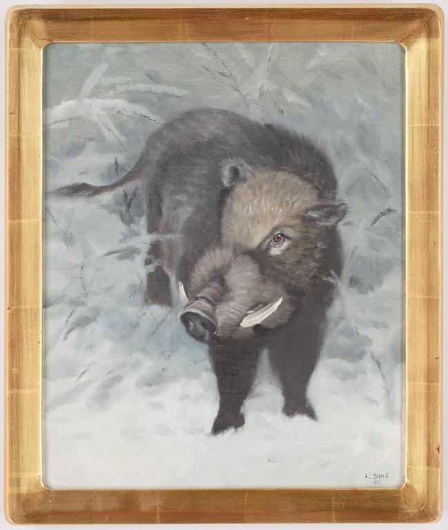 LENNART SAND, olja på duk, signerad och daterad -02.