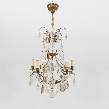 Ljuskrona rokokostil 1900-talets mitt.