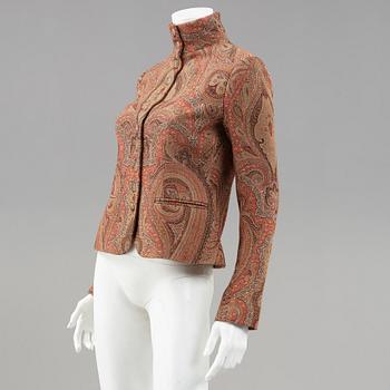 A paisley patterned jacket by ralph Lauren.